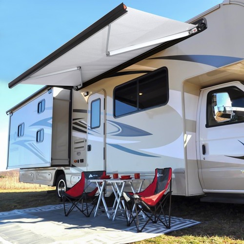 Electric awning wind - wind, out